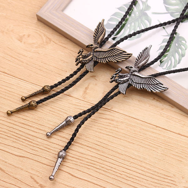 Collar de hombre de colgantes de águila vintage