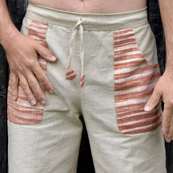 Pantalones de lino vintage para hombre