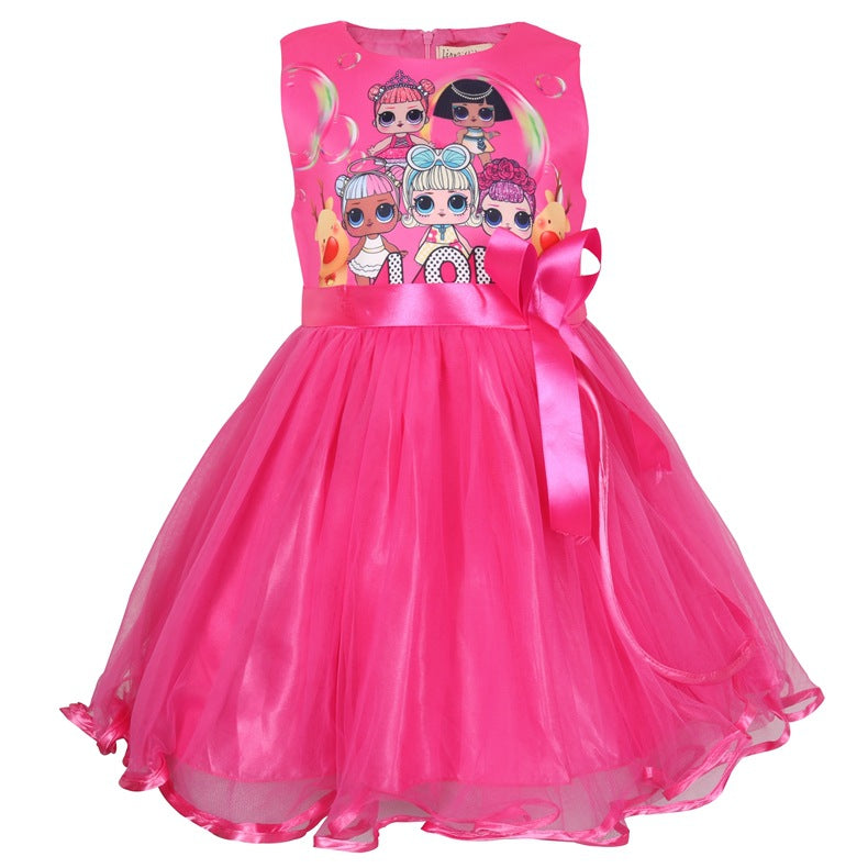 Vestido de traje de unicornio lindo de muñeca para niñas
