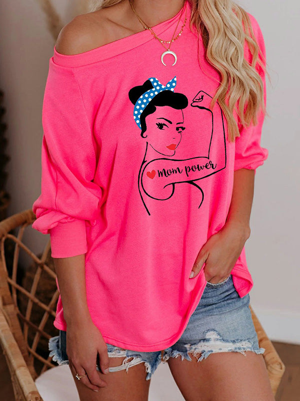 Mom Power Rosie der Riveter Sommerpullover