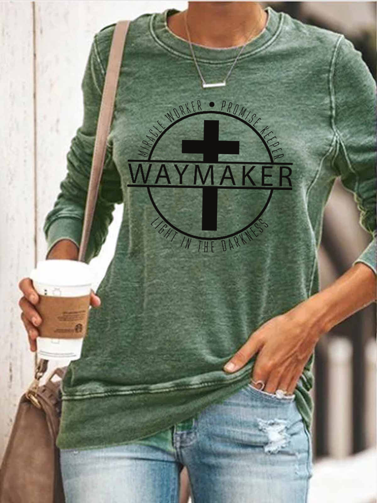 Way Maker Miracle Worker Promise Keeper Licht in der Dunkelheit Cross Cosy Top