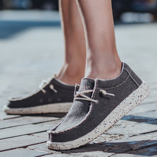 Atmungsaktive Freizeitschuhe aus Leinen für Herren