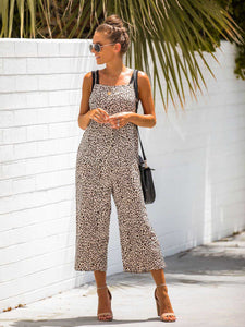 Entspannter Overall mit Leopardenmuster