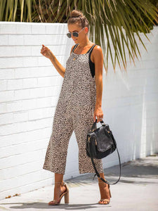 Entspannter Overall mit Leopardenmuster