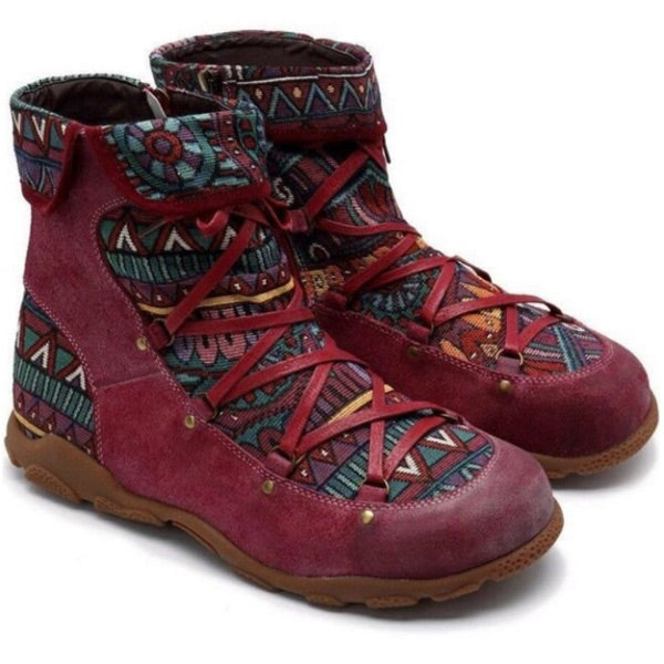 Bota Martin acolchada fértil jacquard para mujer