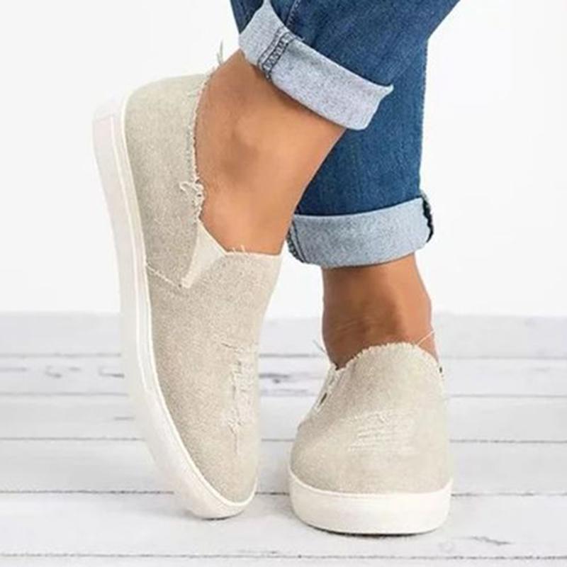 Women's easy wear Low Top Denim Flats