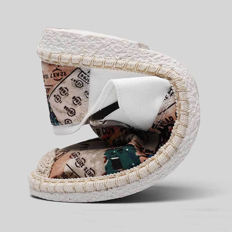 Zapatos de cáñamo cómodos de moda para hombre, lujo y verano.