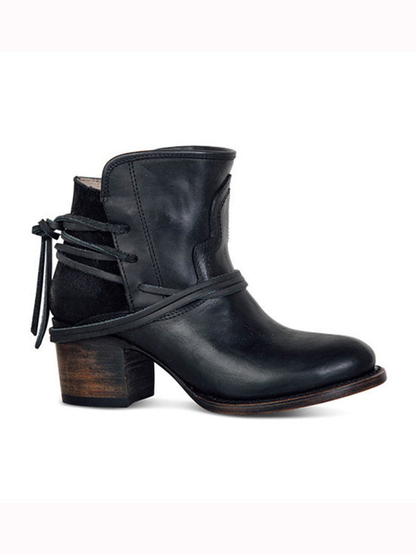 Botines vintage de encaje para hombre para mujer