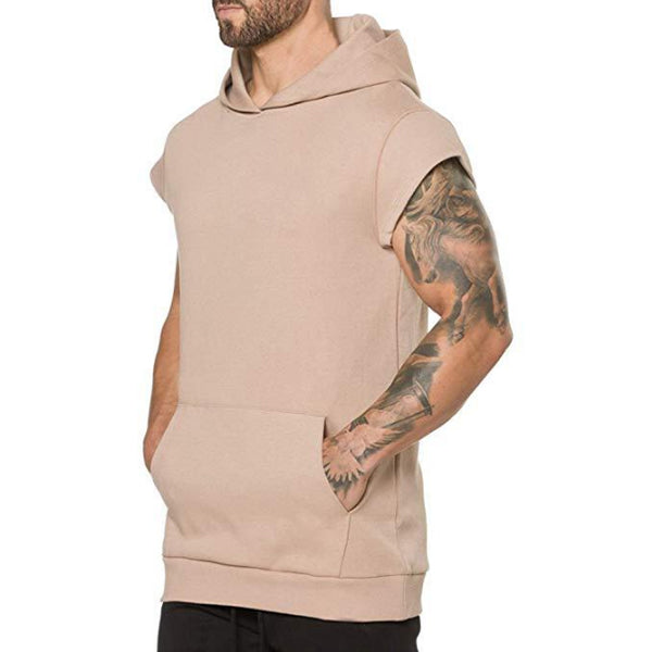 Lose Kapuze Kurzarm Pullover T-Shirt für Herren