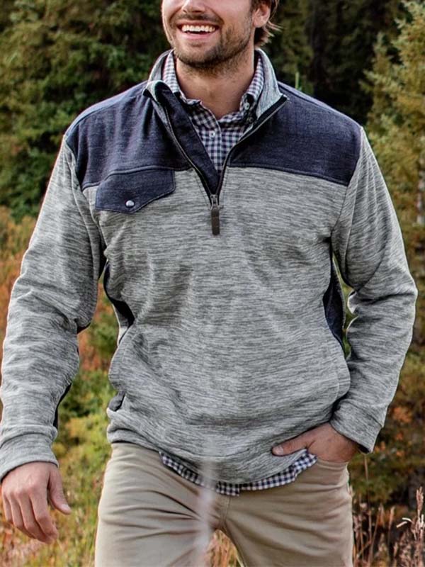 Jersey de hombre con bloque de color.