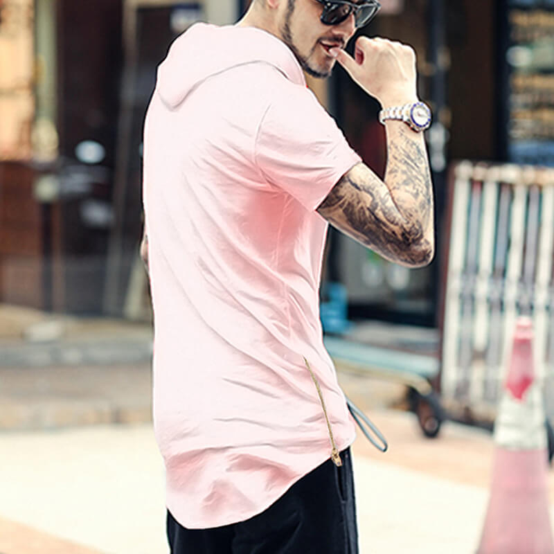 Suéter de color liso con hippie &quot;Herz&quot; calle de moda &quot;Kurzarm&quot;