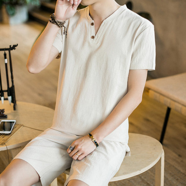 Shorts de lino para hombre