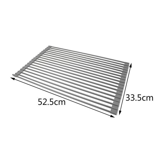 Fregadero de silicona plegable Estante de alcantarillado Fregadero plegable Estante de agua Estante de cocina Secadora de platos Secadora Organizador Secadora