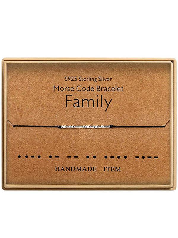 Morsecode Alphanumerisches Paar Armband