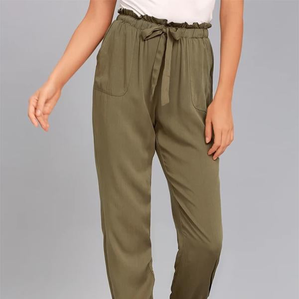 Pantalones cortos casuales con bolsillo en la cintura elástica