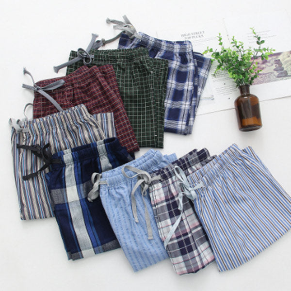 Pantalones cortos cómodos de algodón y lino para hombres