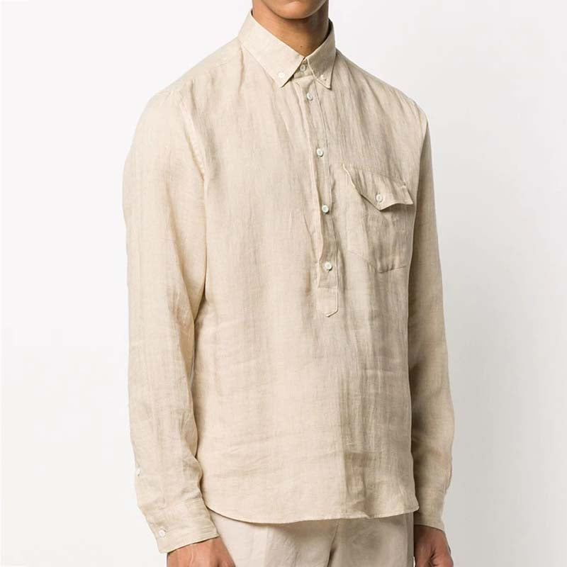 Camisa casual, ligera, ultra suave, de manga larga y ecológica.