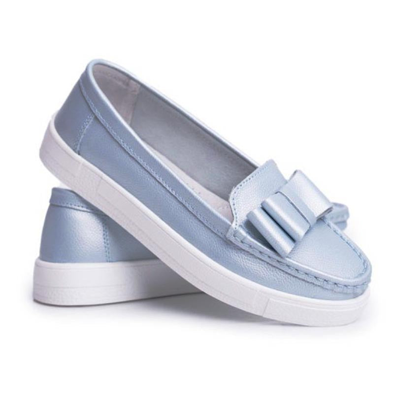 Zapatos casuales con suelas suaves y tacones planos para mujeres durante toda la temporada.