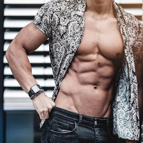 Camisas casuales estampadas para hombres