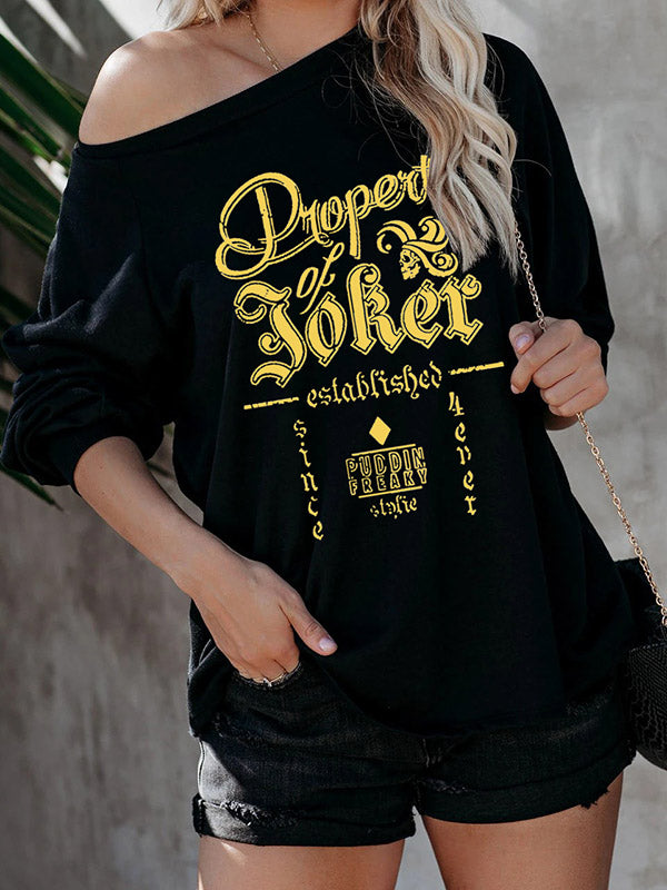 Frau Eigentum von Joker Etabliertes Puddin Preaky Painted Sweatshirt