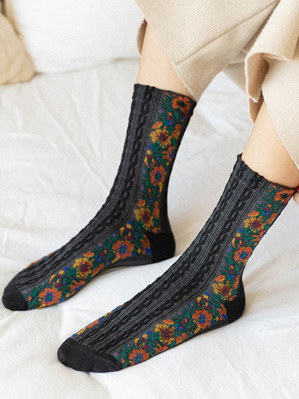 Calcetines Vintage Palace para mujer de estilo étnico