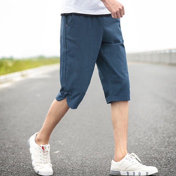 Shorts de lino para hombre