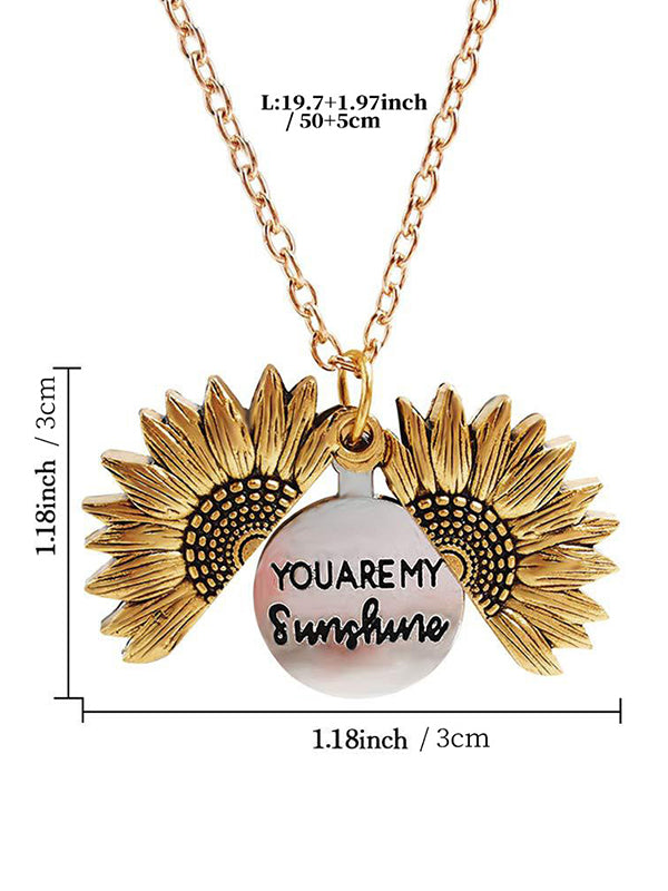 🌻 Sonnenblumenhalskette &quot;Du bist mein Sonnenschein&quot;