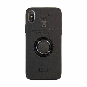 Luxury Deer Fabric Phone Case with silicone protection for iPhone 6 6S 7 8 Plus X XS XR XS MAX
