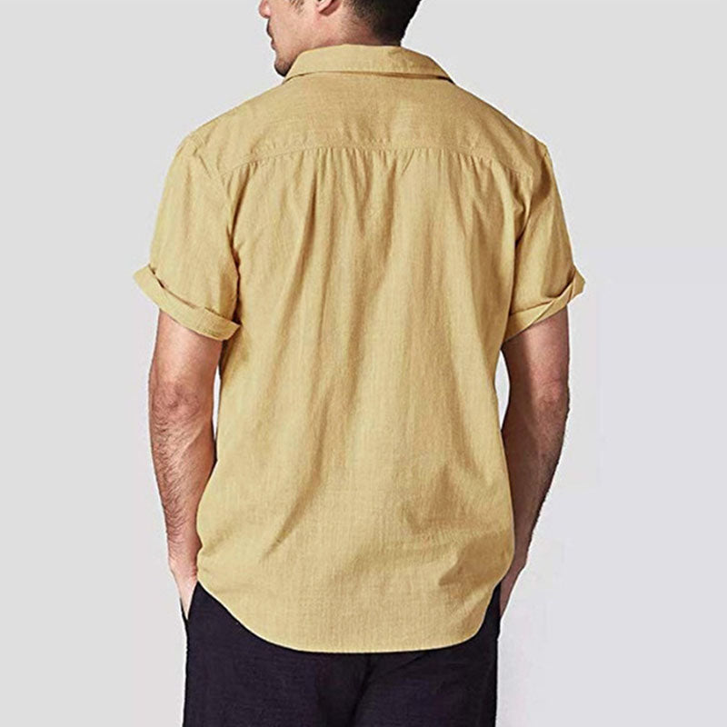 Herren lässiges Leinenhemd
