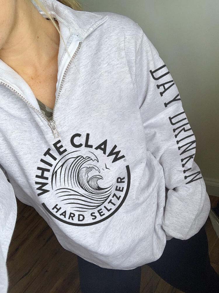 White Claw Hard Seltzer Zip Sweatshirt