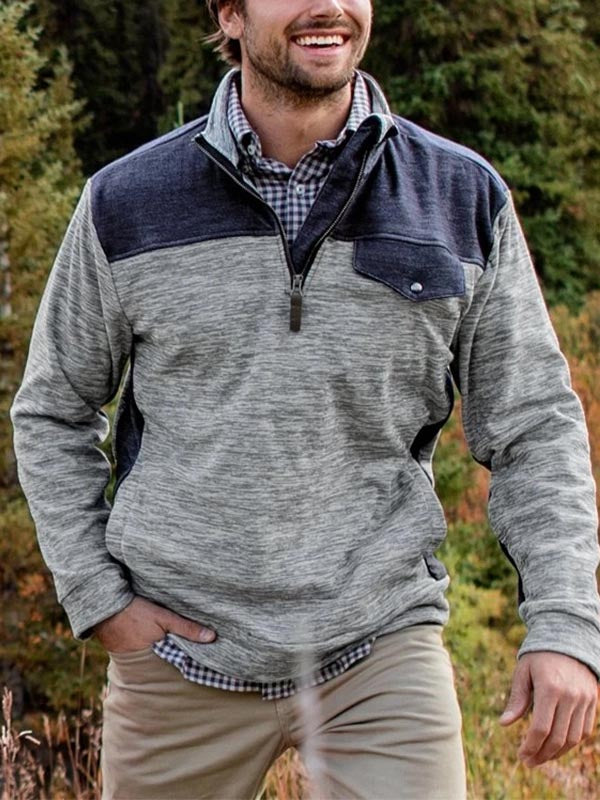 Jersey de hombre con bloque de color.