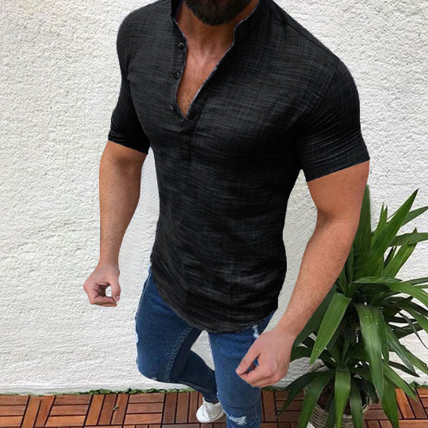 Camisa de lino fina para hombre