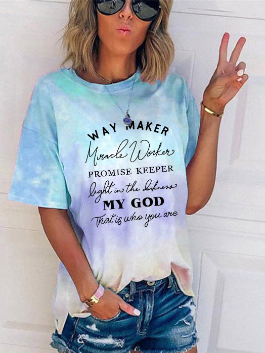 Way Maker Lyrics Faiths Langarm-Kurzarm-T-Shirt