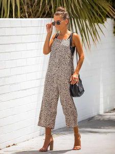 Entspannter Overall mit Leopardenmuster