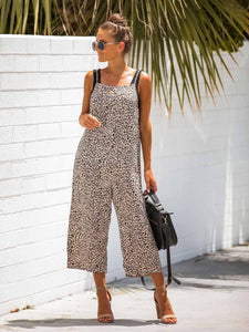 Entspannter Overall mit Leopardenmuster