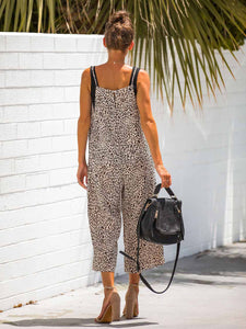 Entspannter Overall mit Leopardenmuster