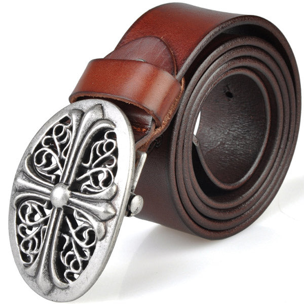 Cinturones casuales de cuero vintage para hombre