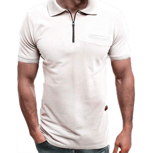 Camiseta transpirable y cómoda para hombre en la solapa