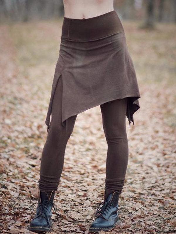 Leggings vintage para mujer con pintura de roca