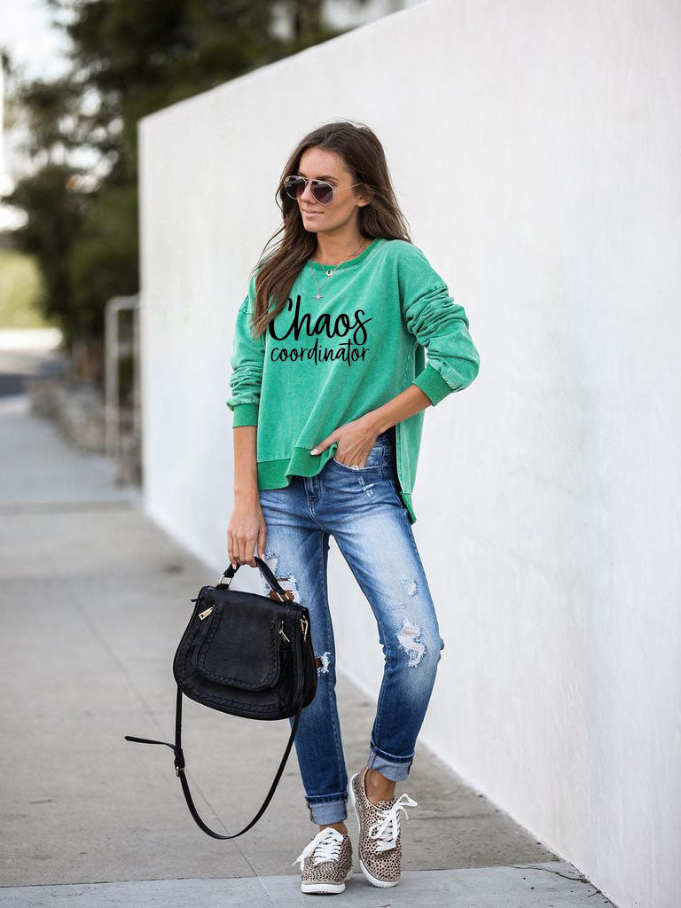 Chaos Coordinator Print Pullover
