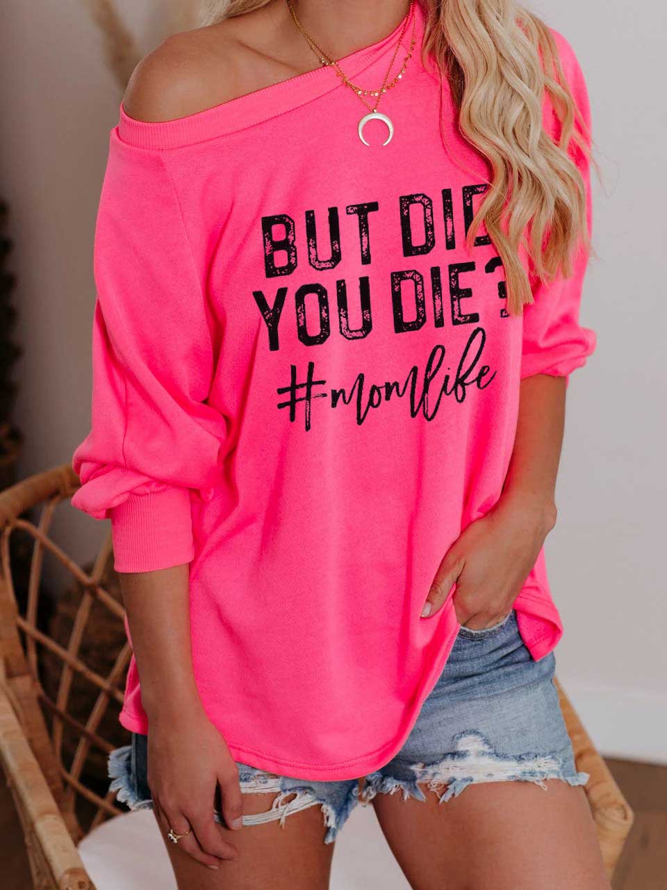 Aber bist du gestorben? Momlife Long Sleeve Tops