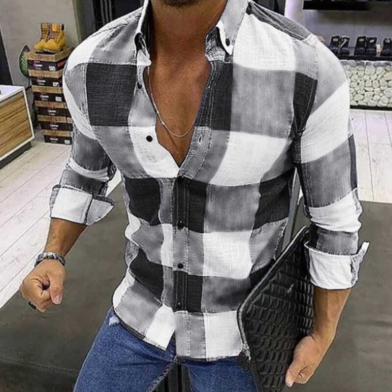 Mantas de solapa elegantes y elegantes para hombres cubiertas con mangas largas de poliéster