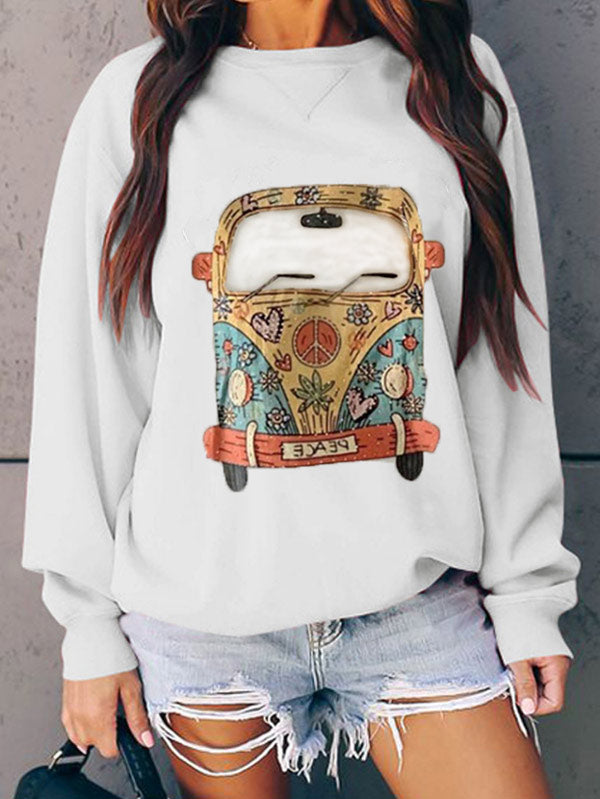 Jersey de manga larga para mujer con estampado de madre