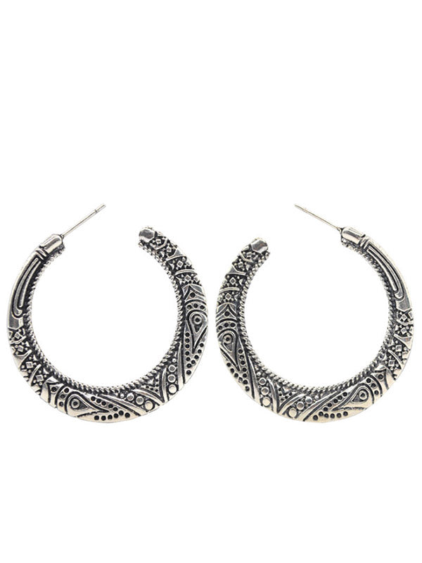 Pendientes vintage de mujer galvanizados