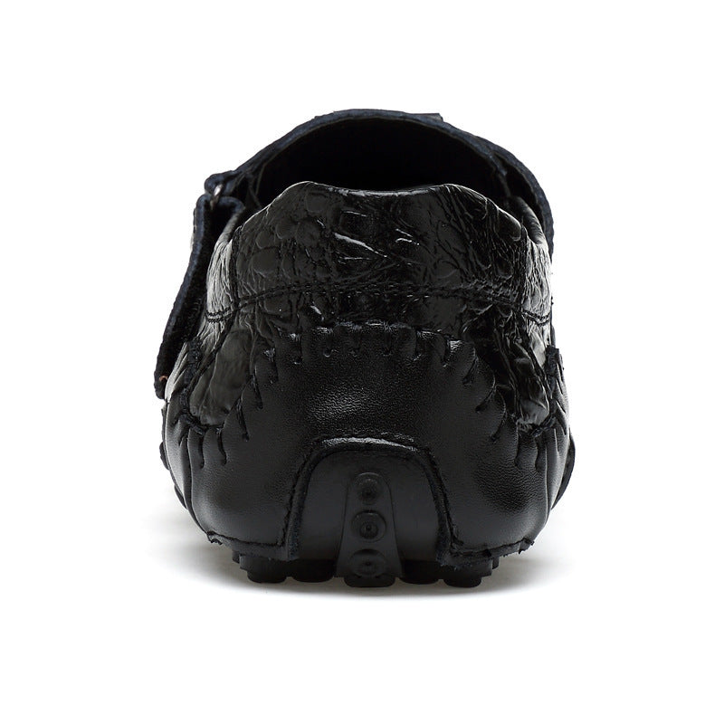 Suburbios de simples zapatos de cuero casuales