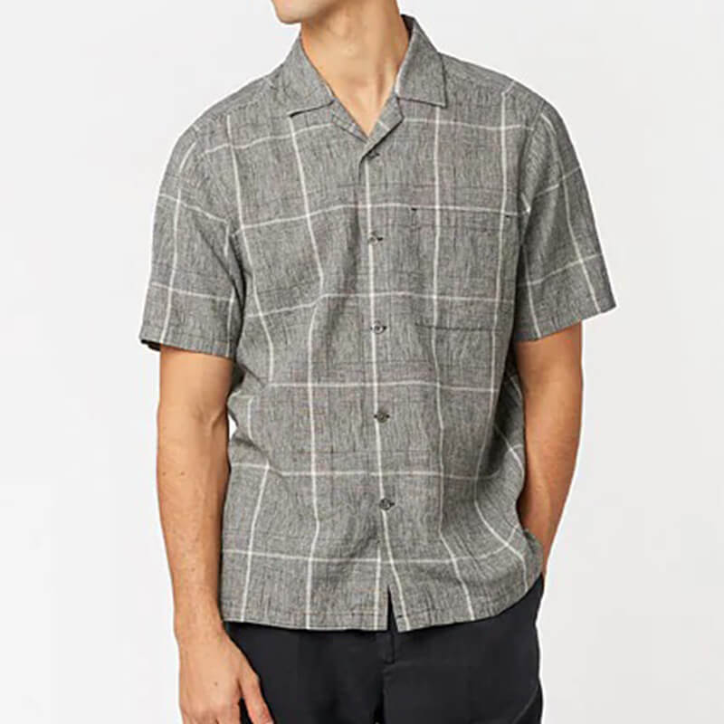 Vyriški vasariniai šaunių trumpų rankovių tinklinio modelio marškiniai