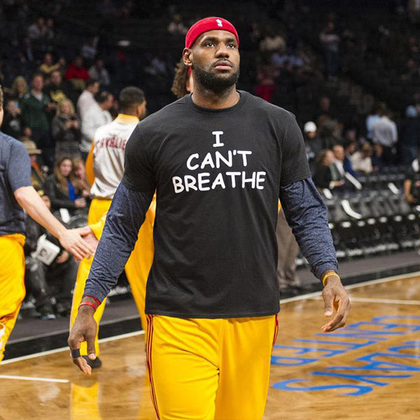 Herren Ich kann nicht atmen bedrucktes kurzärmeliges T-Shirt