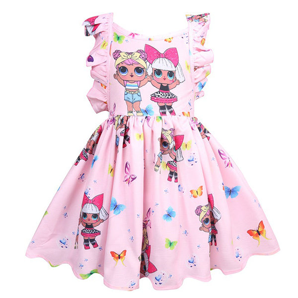 LOL surprise! Adorable Design Lovely Pattern Girls Summer Dress