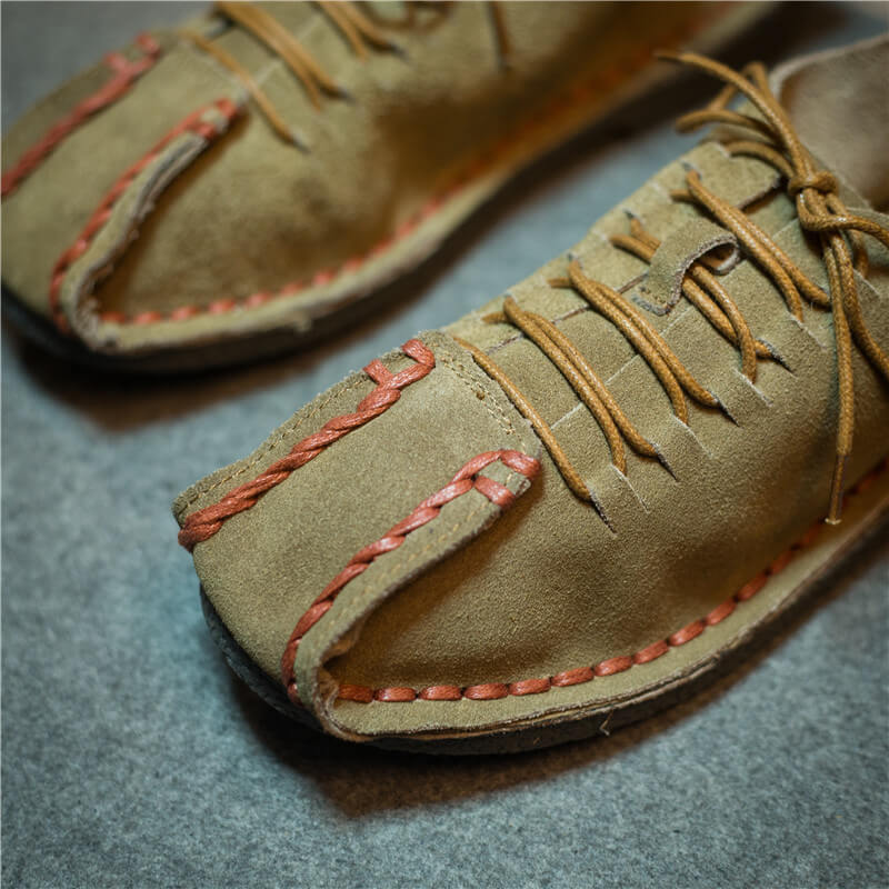 Zapatos vintage de ante tejido vintage