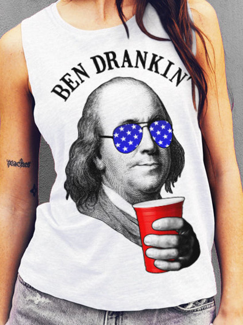 4. Juli Damen Ben Drankin &#39;Bedruckte Weste